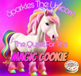 sparkles the unicorn book,childrens book,books about unicorns,unicorn bookd,sparkles the unicorn the quest for the magic cookie book,the quest for the magic cookie book,the magic cookie book,magic cookie book