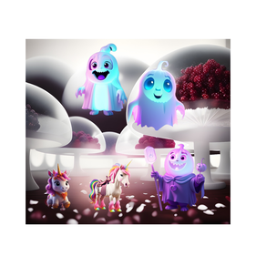 boo berry ghosts,sparkles the unicorn,sparkles,the magic skittles tree,the haunted magical forest,phoebe cooper